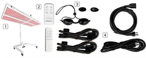 What's included with the red light home treatment kit.