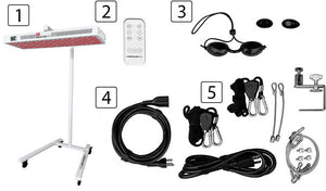Red light therapy equipment for treating upper, lower and any other back pain.