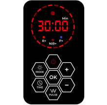 Red light saunas with timer.