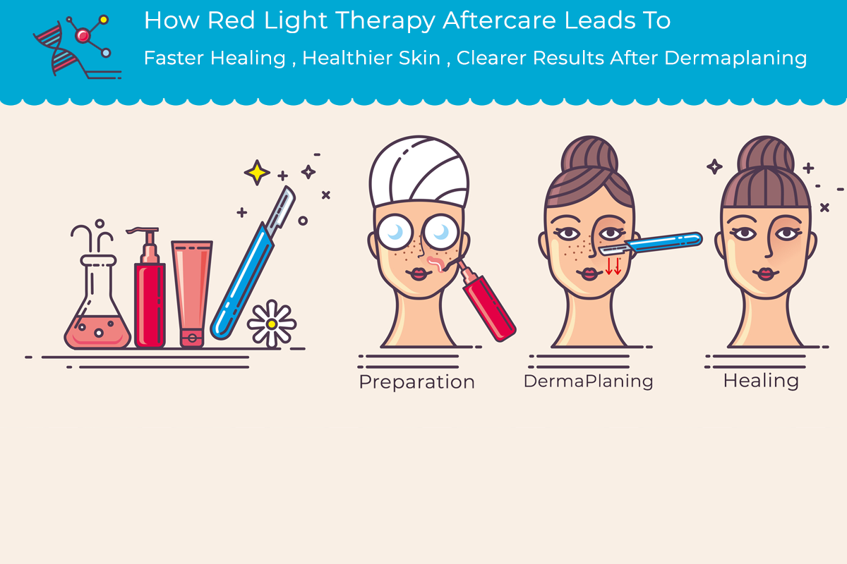 How Red Light Therapy Enhances Dermaplaning – Recover Red