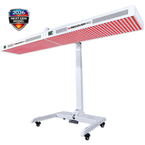 Movable red light therapy light.