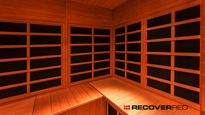 Inside of a modern ir sauna